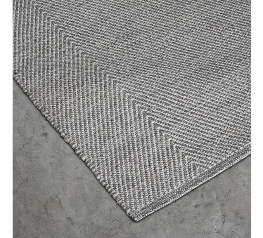 Alfombra Cannon Home Espiga Gris 200x300 cm Lana y Algodón