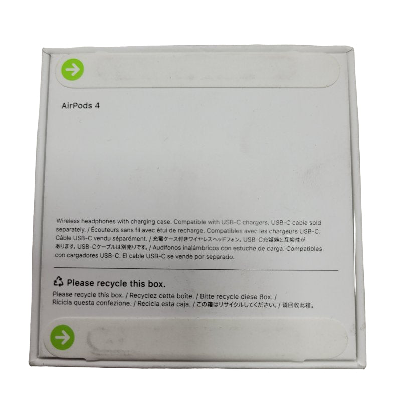 AUDIFONOS APPLE AIRPODS 4 / A3050 / A3053 / A3058 WHITE