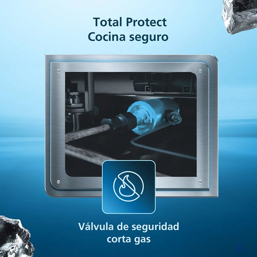 Cocina 4 Quemadores Mabe Cmc5530ag1 Silver