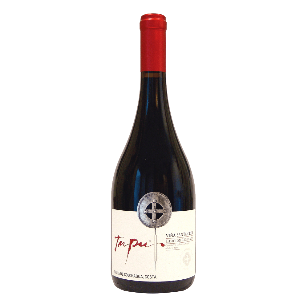 VINO TINTO SANTA CRUZ TUPU EDICION LIMITADA CABERNET SAUVIGNON - PETIT VERDOT VALLE DE COLCHAGUA 750 ML 2016