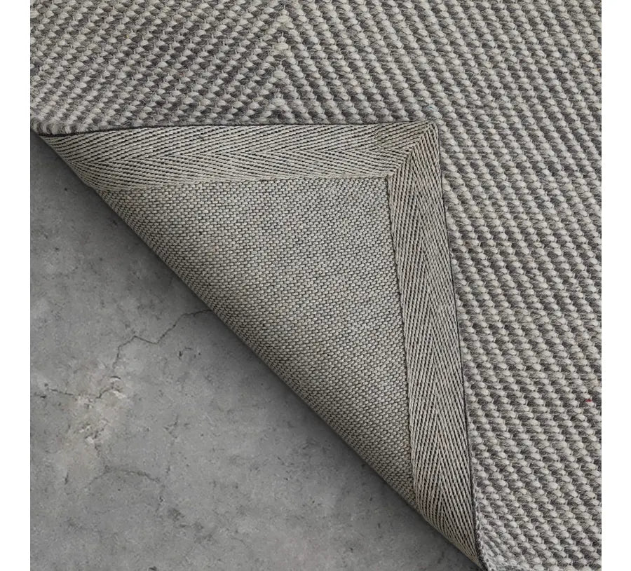 Alfombra Cannon Home Espiga Gris 200x300 cm Lana y Algodón