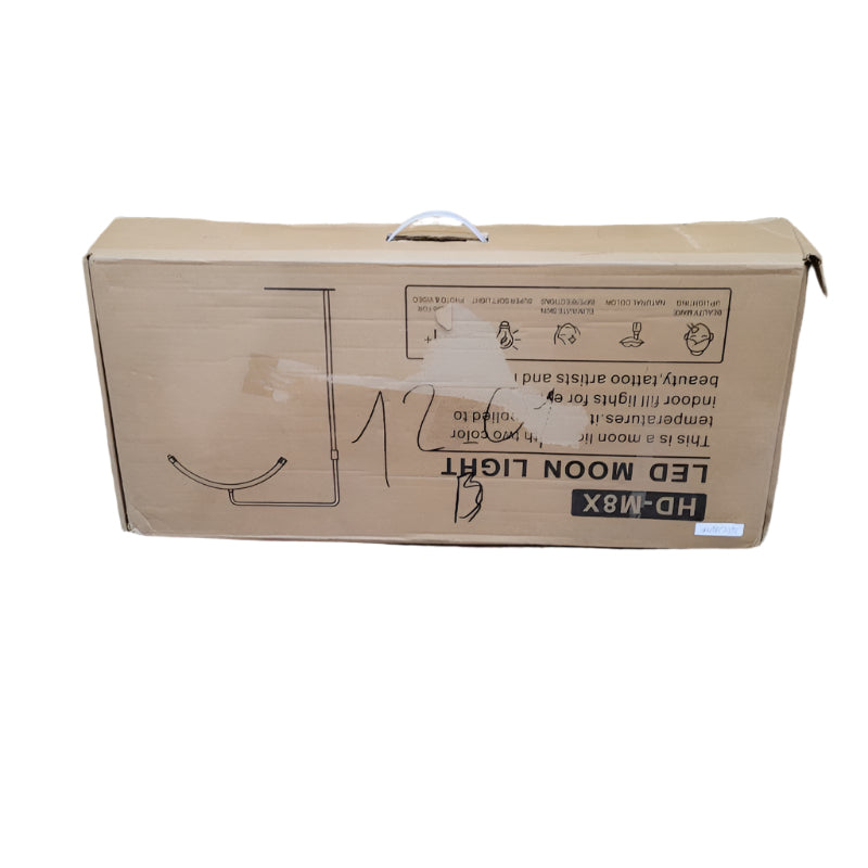 LAMPARA LED MOON LIGHT MEDIA LUNA GENERICO HD-M8X BLANCO