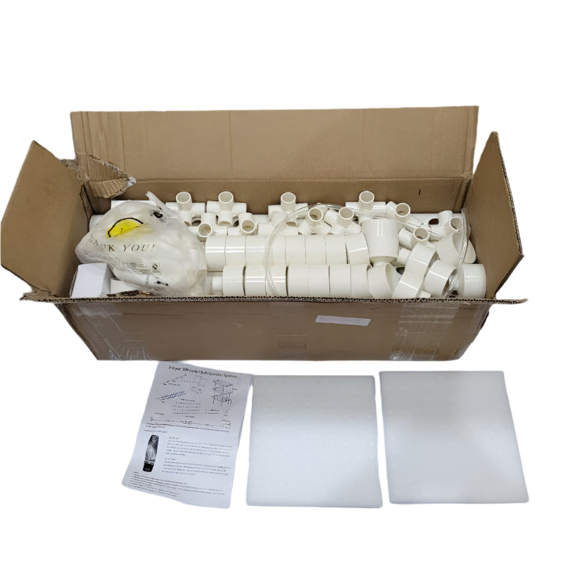 KIT HIDROPÓNICO CHINA BÁSICO 108 PLANTAS BLANCO
