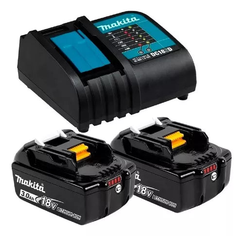 Kit Cargador + 2 Bateria Makita Bl1830B 3.0 Ah 18V