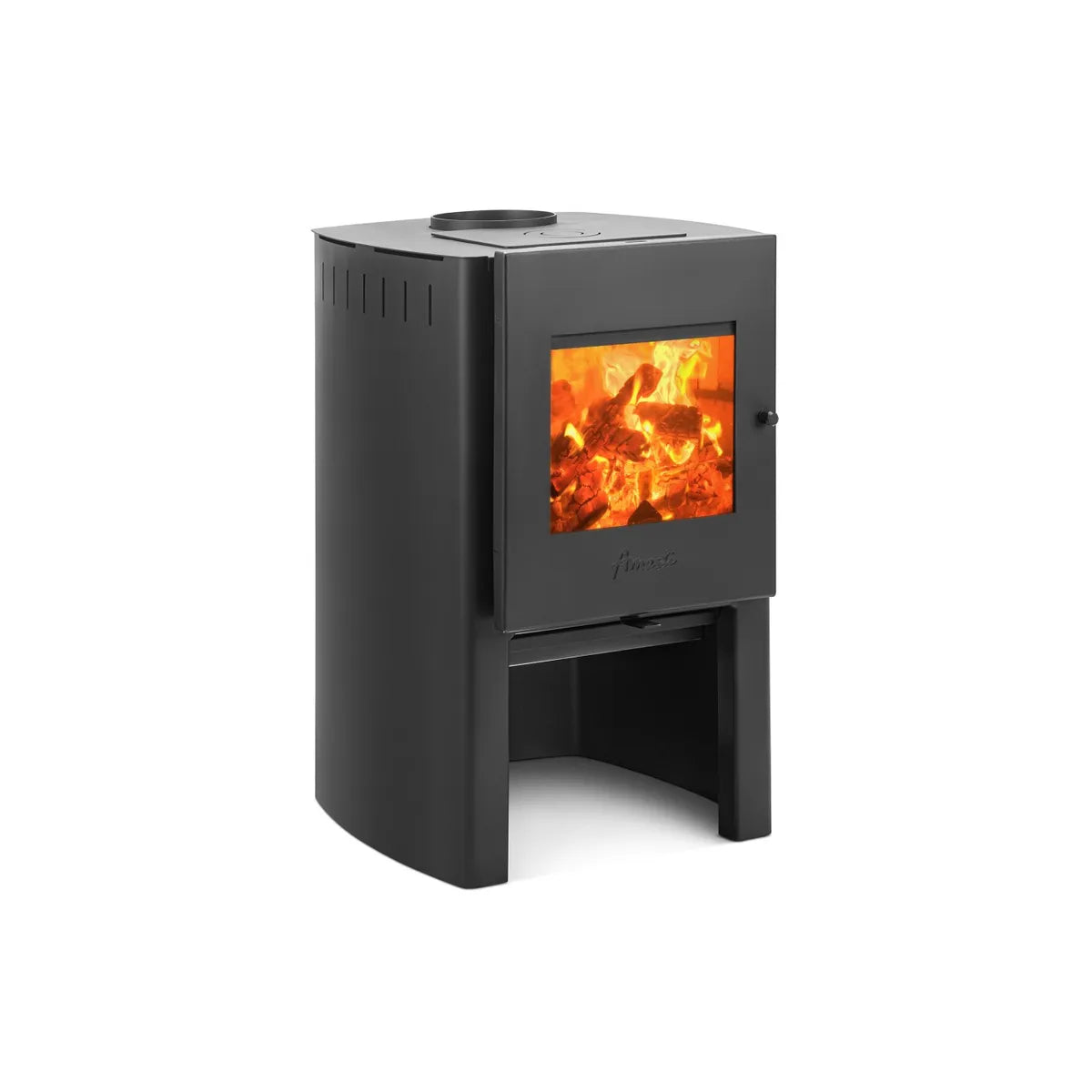 Estufa a Leña Amesti Firelog 380 Negro