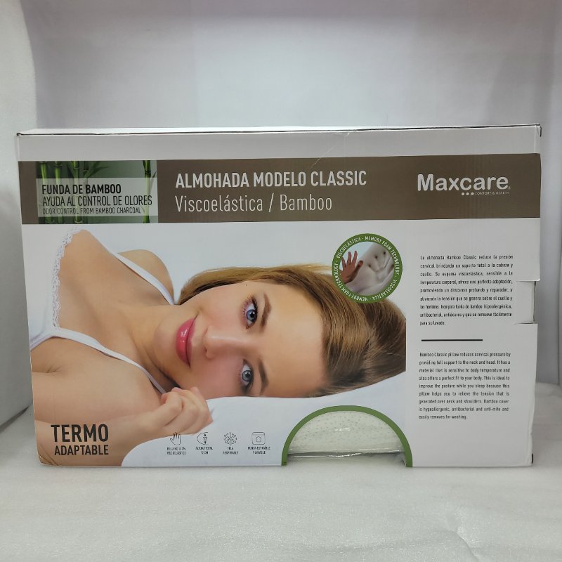 ALMOHADA VISCOELASTICA MAXCARE CLASSIC ORTHOPEDIC LINE 60 X 40 X 12