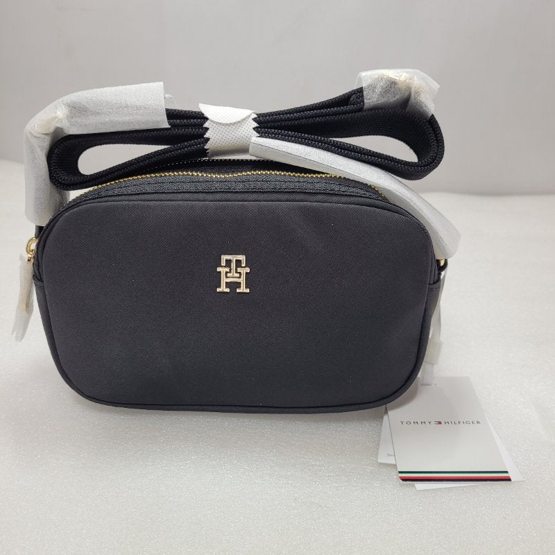 BANDOLERA TOMMY HILFIGER POPPY CAMERA NEGRO FEMENINO