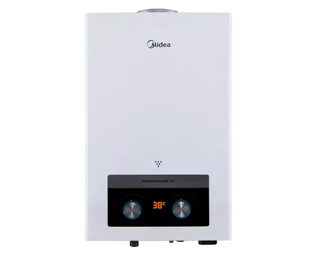 Calefont Tiro Natural Midea MGWH5-10MDNCLW-GL 5 Litros, Blanco