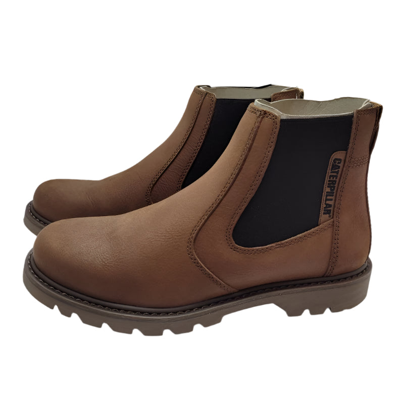 BOTIN CAT COLORADO 2.0 CHELSEA MARRON CLAIR 42 EUR MASCULINO