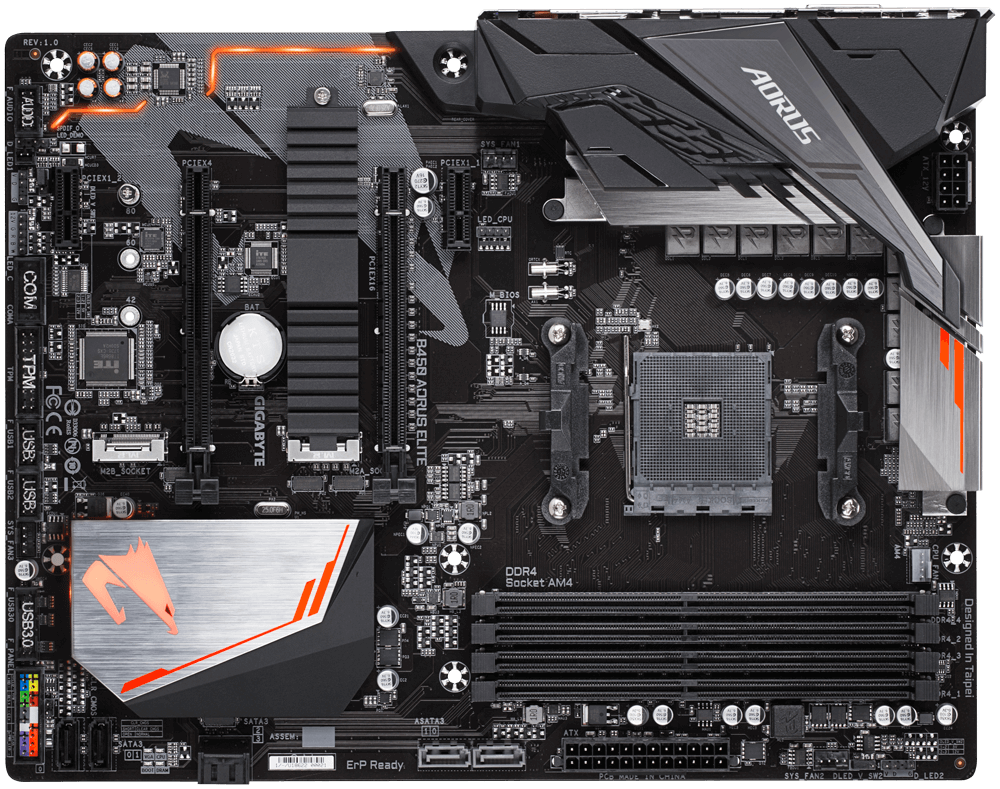 Placa Madre GAMER AORUS B450 Elite Black