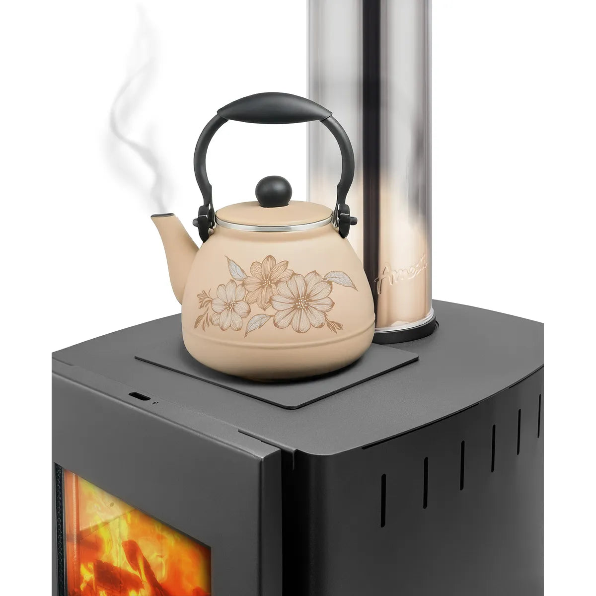 Estufa a Leña Amesti Firelog 380 Negro