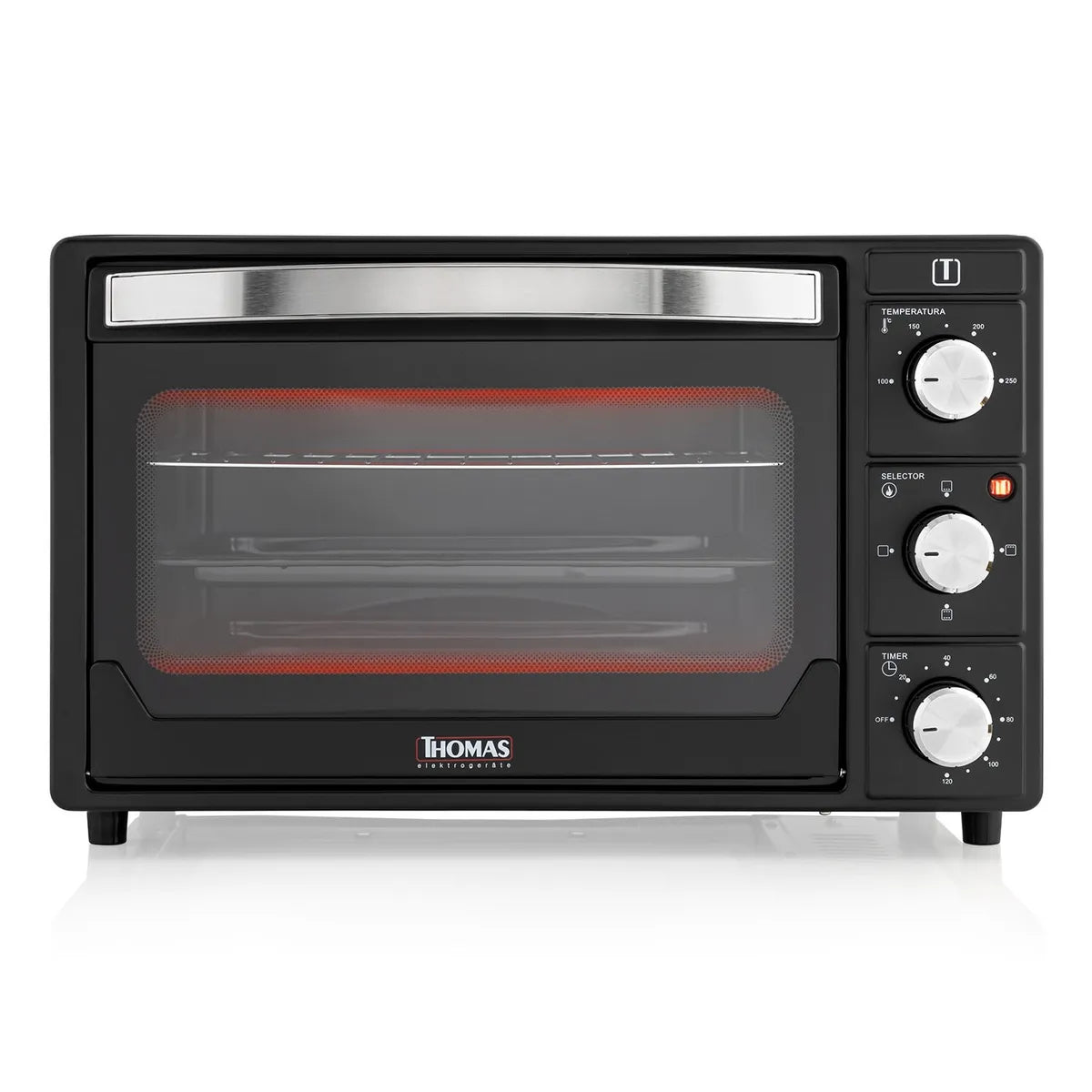 Horno Eléctrico 25 Litros Thomas TH-25N01 1500W, Negro