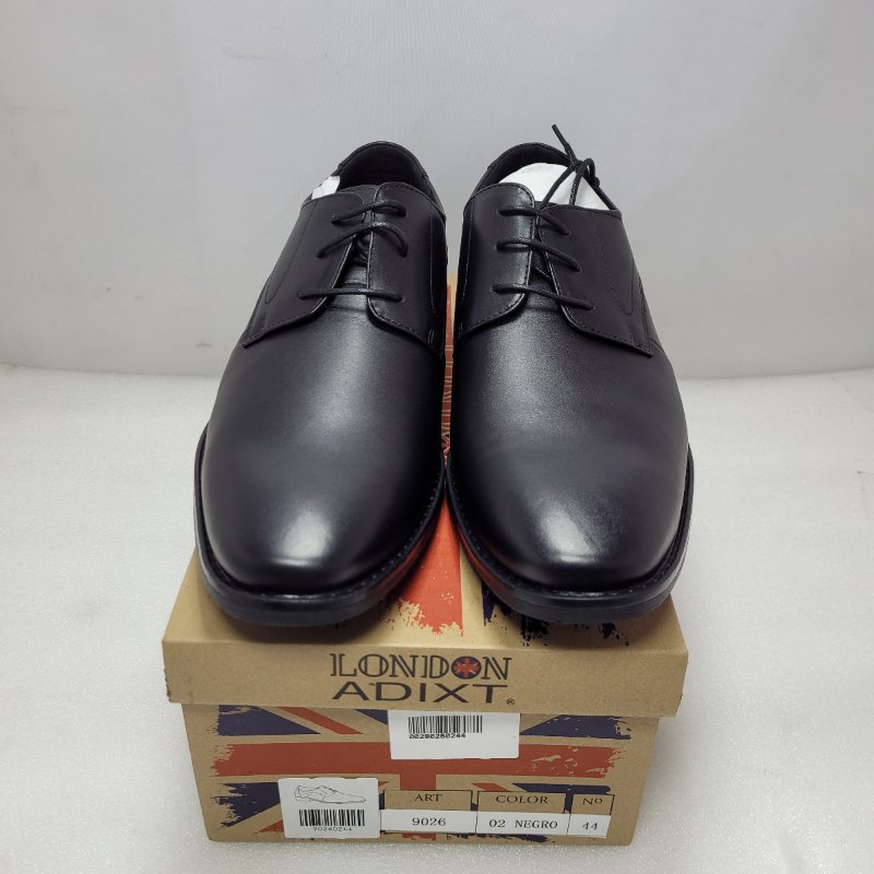Zapatos De Vestir London Adixt Cuero Negro 44 Masculino