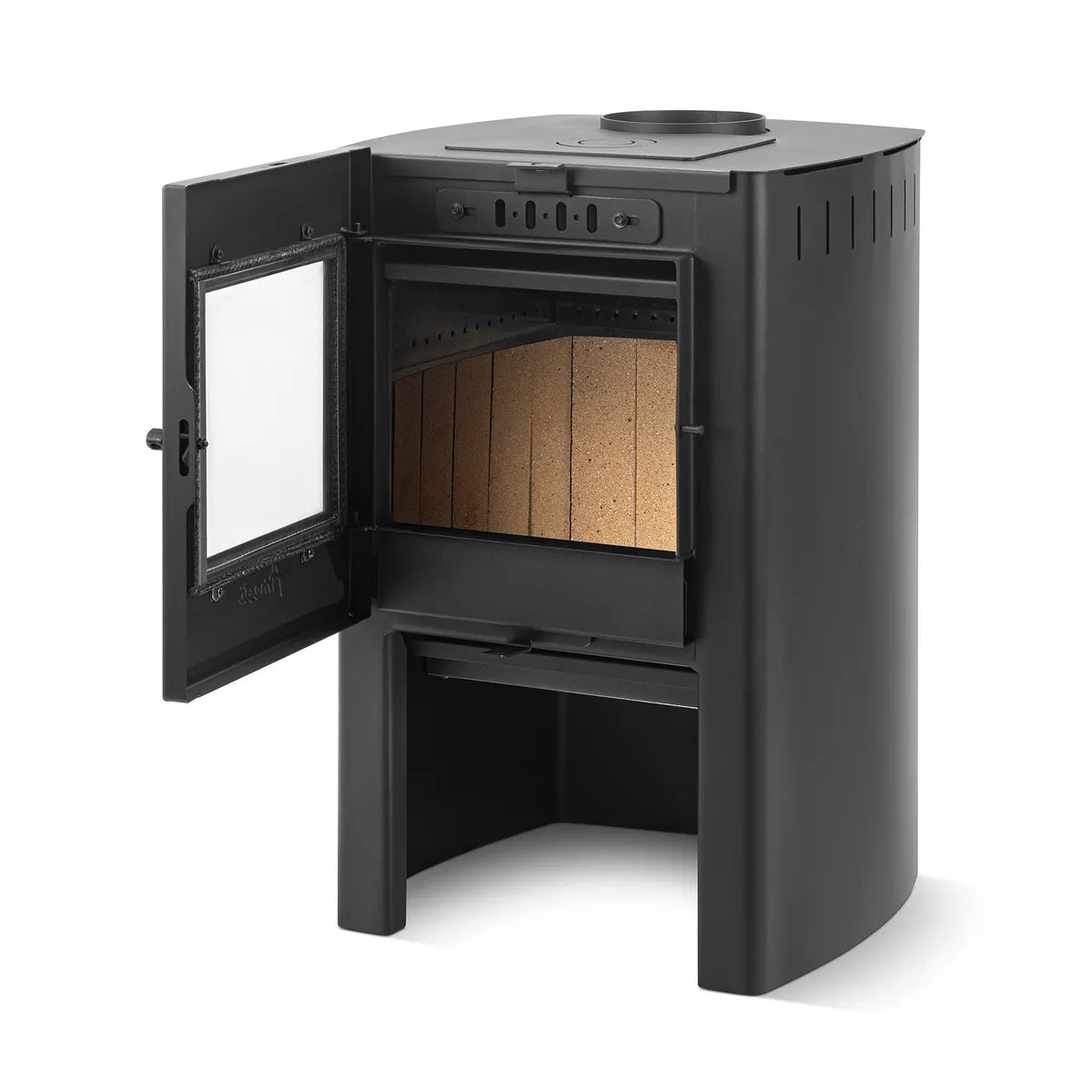 Estufa a Leña Amesti Firelog 380 Negro