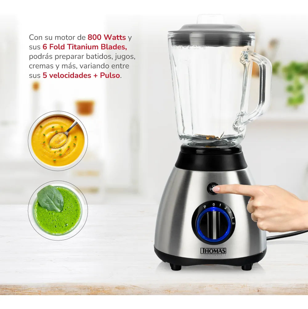 Licuadora Thomas Th510vi 6 Velocidades Gris