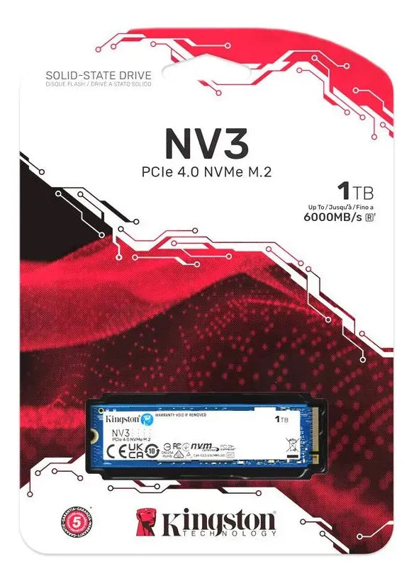 SSD Kingston NV3 PCIe 4.0 NVMe M.2 – 1 TB