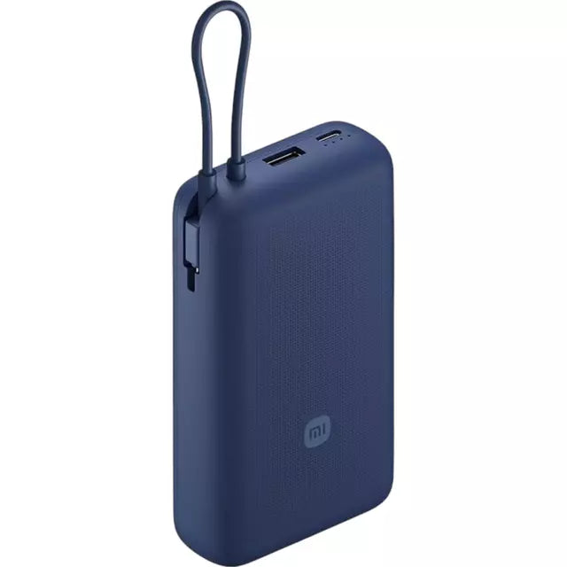 Power Bank Xiaomi 33W 20000 mAh con Cable Integrado, Azul