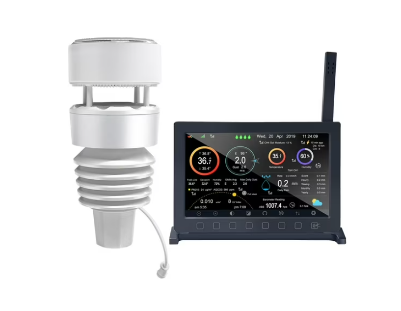 Estación Meteorológica Electrónica Ecowitt Hp2564 Blanco Frecuencia 915mhz