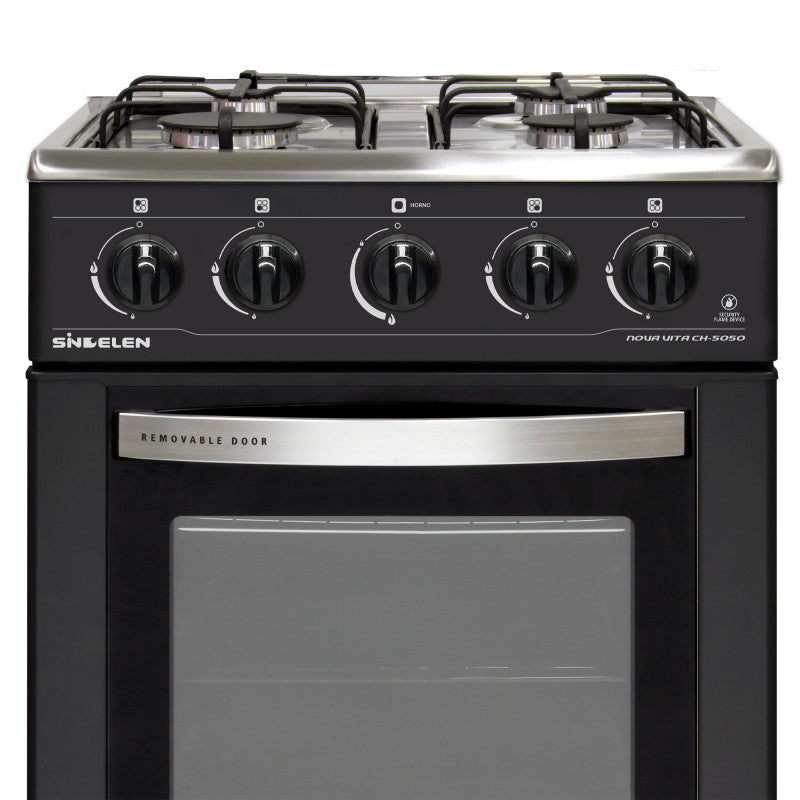 Cocina  A Gas 4 Platos Sindelen Ch-5050 Negra
