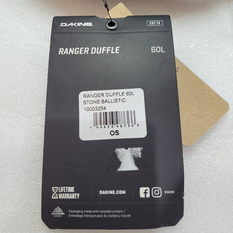 Bolso Dakine Ranger Duffle  Stone Ballistic Cafe 60 Ml