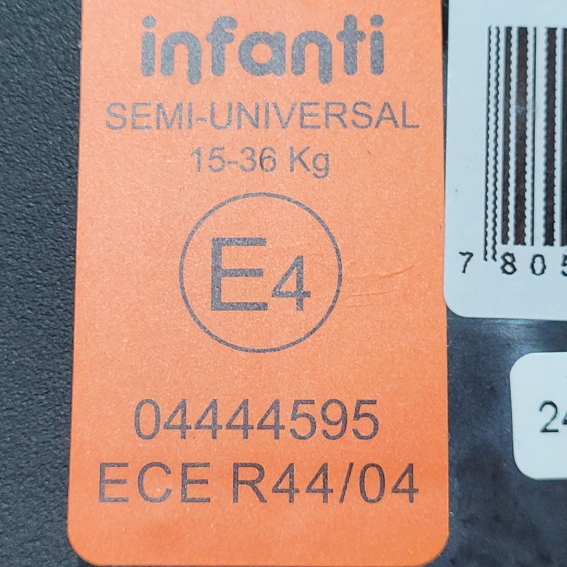 Silla De Auto Alzador Infanti Bh316i Go Isofix Negro 15 A 36 Kg / 3 A 12 Años