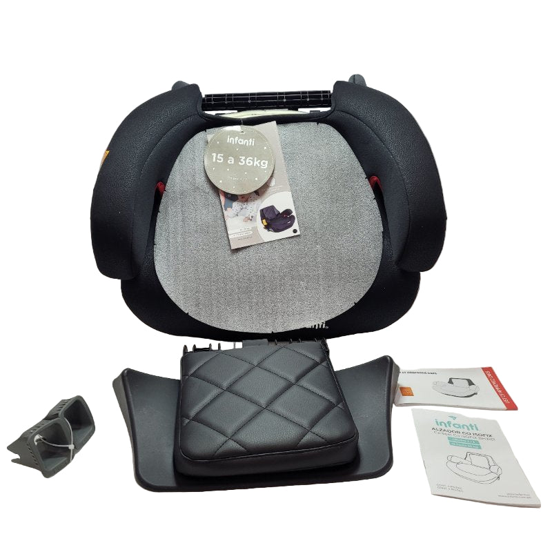 Silla De Auto Alzador Infanti Bh316i Go Isofix Negro 15 A 36 Kg / 3 A 12 Años