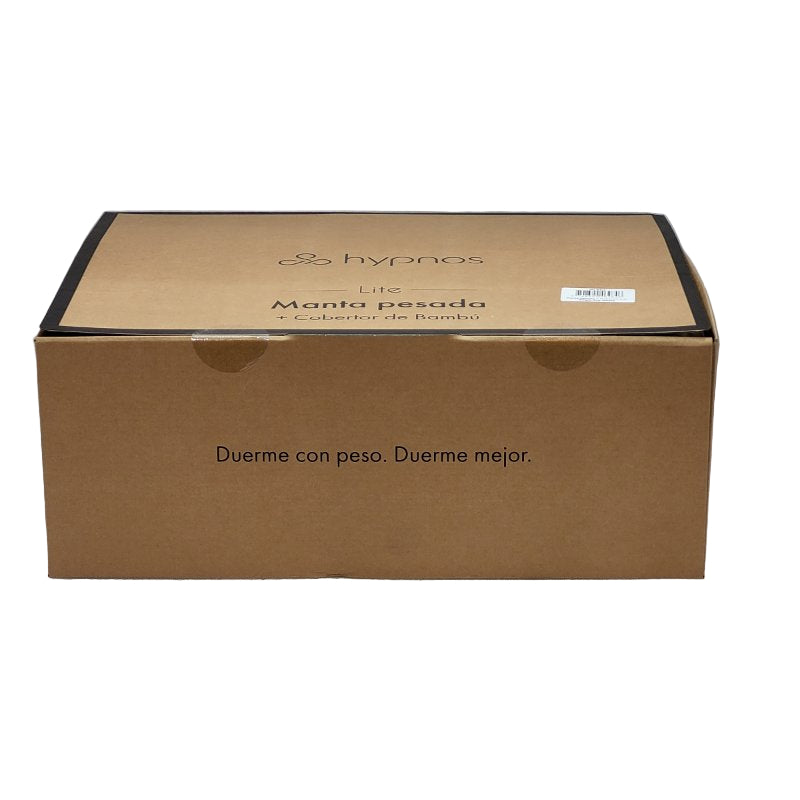 Manta Pesada + Cobertor De Bambu Hypnos Shome Mls5g Single-5 kg Niebla Beige