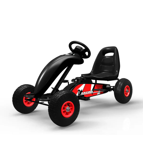 Racing  Go Kart A Pedales Bebesit Hp-008 Negro Niño