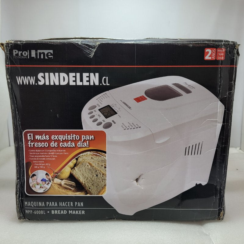Maquina Para Hacer Pan Sindelen Mpp-600bl Blanco 600w