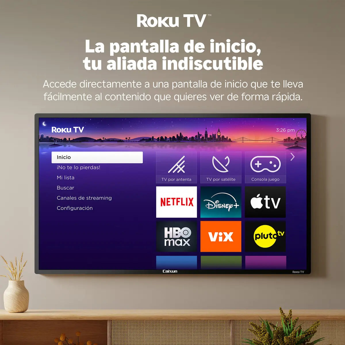 Smart TV Caixun C43V1FR/Roku TV 43 pulgadas