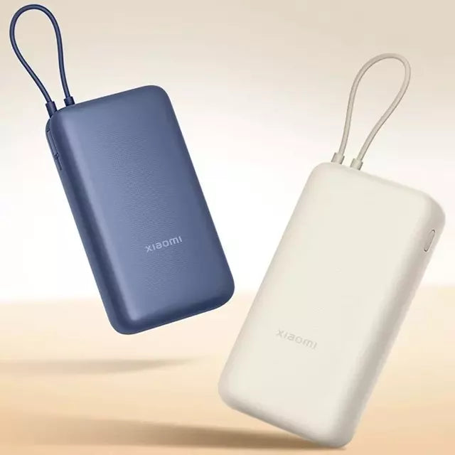 Power Bank Xiaomi 33W 20000 mAh con Cable Integrado, Azul
