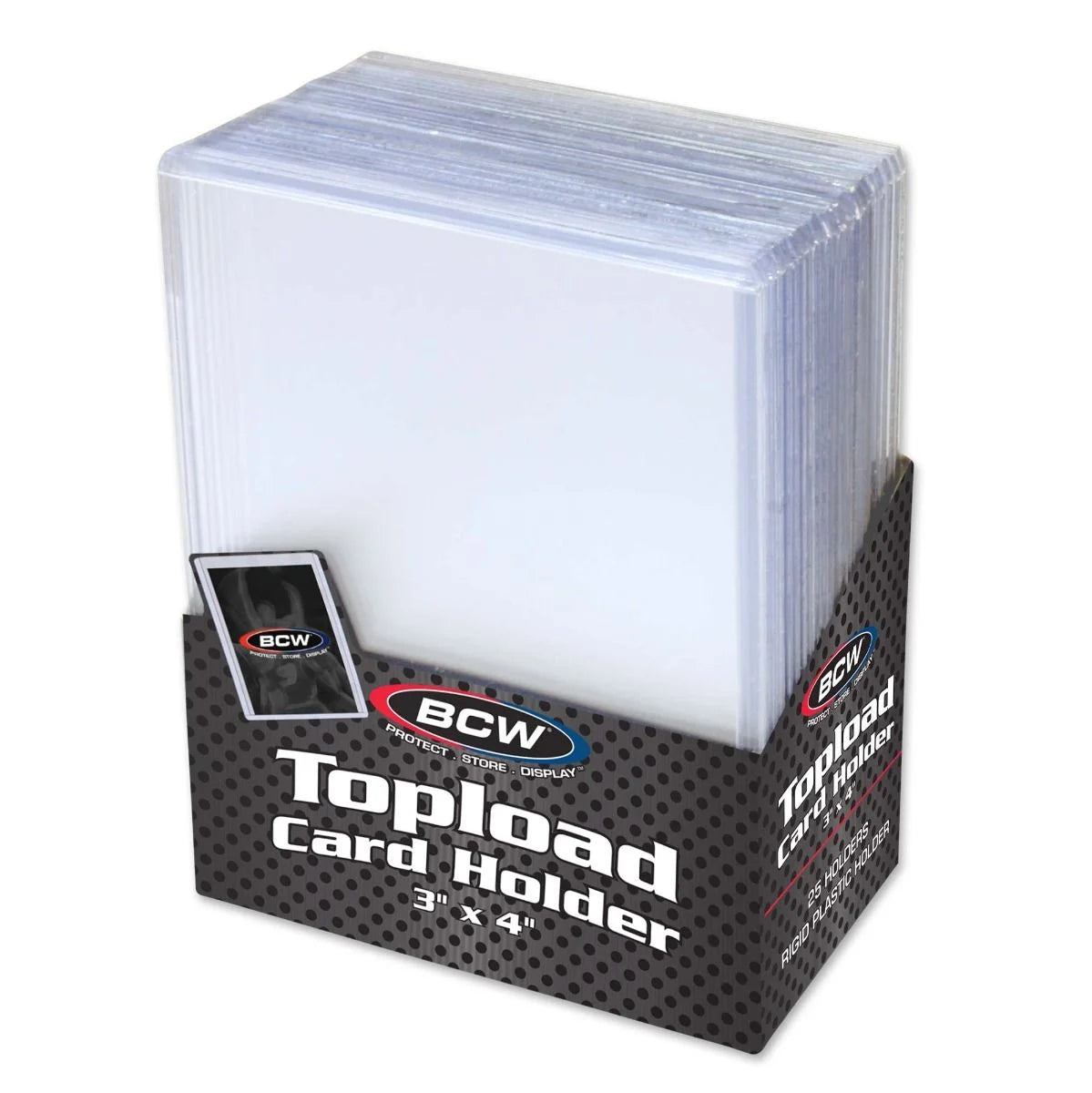 Pack De 2 Topload Bcw Card Holder 3" X 4"
