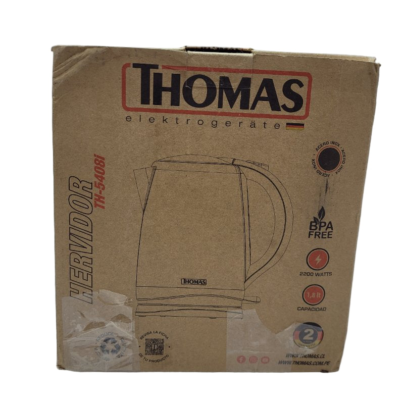 Hervidor Eléctrico Thomas Th-5408i Gris 1.8 L