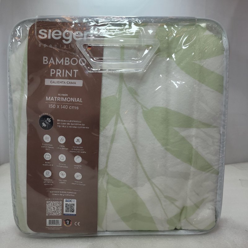 Calienta Cama Bamboo Print Siegen Sg-5121d5 150*140 Cm