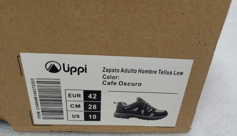 Zapato Lippi Tellus Low Cafe Eur 42 Masculino
