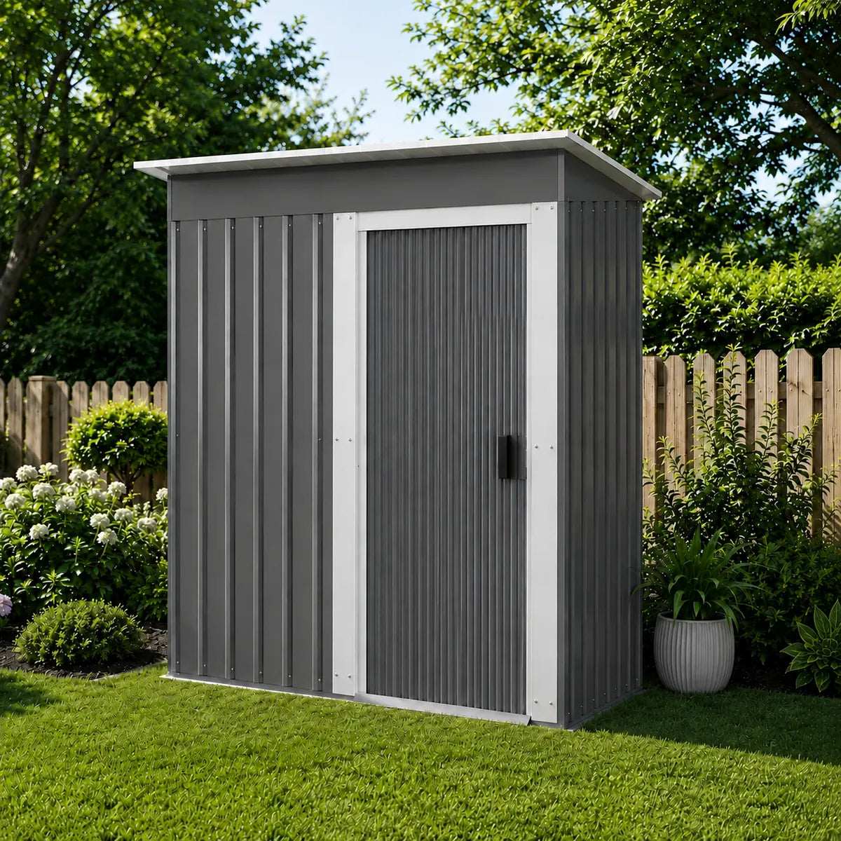 Bodega Jardín IGPRO IGBJ0305-GR 181x162x86 cm Gris