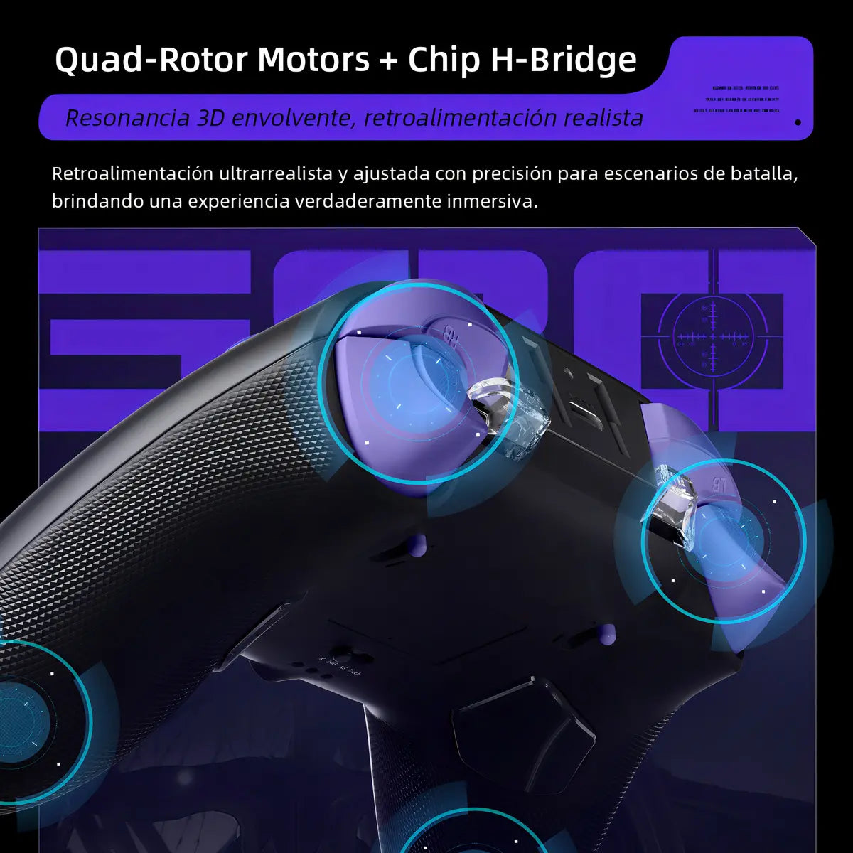 Control Gamer Inalámbrico Thunderobot G80 con Joystick Hall y Botones ABXY Swappable, Negro
