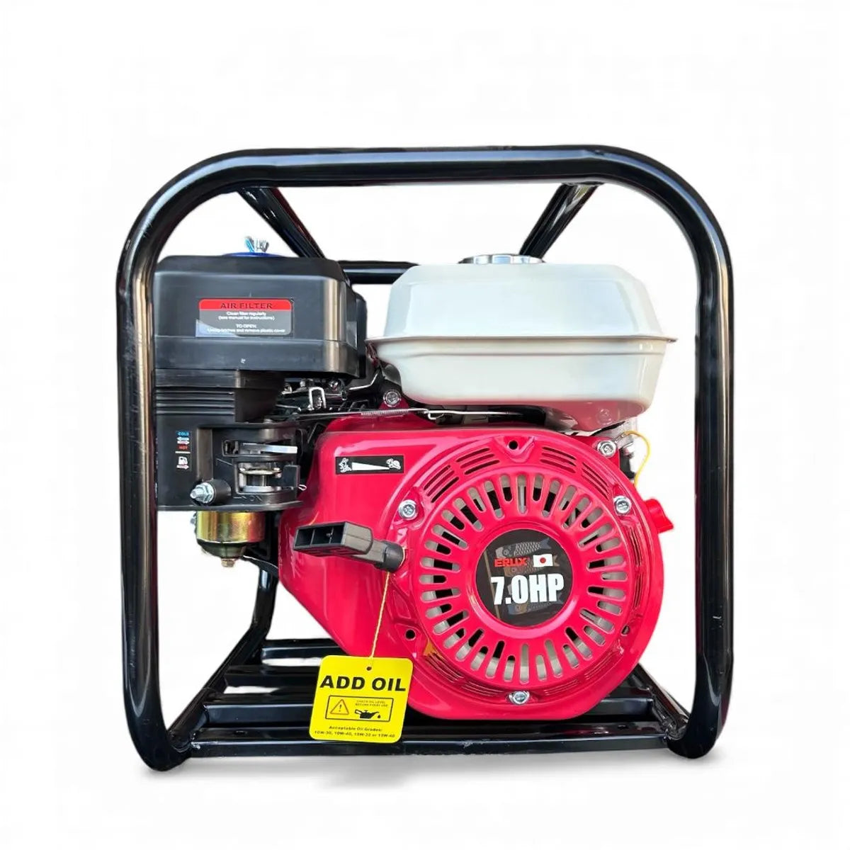 Motobomba de Agua 2 Pulgadas Profesional ERLIX ER-30 7.0HP Gasolina