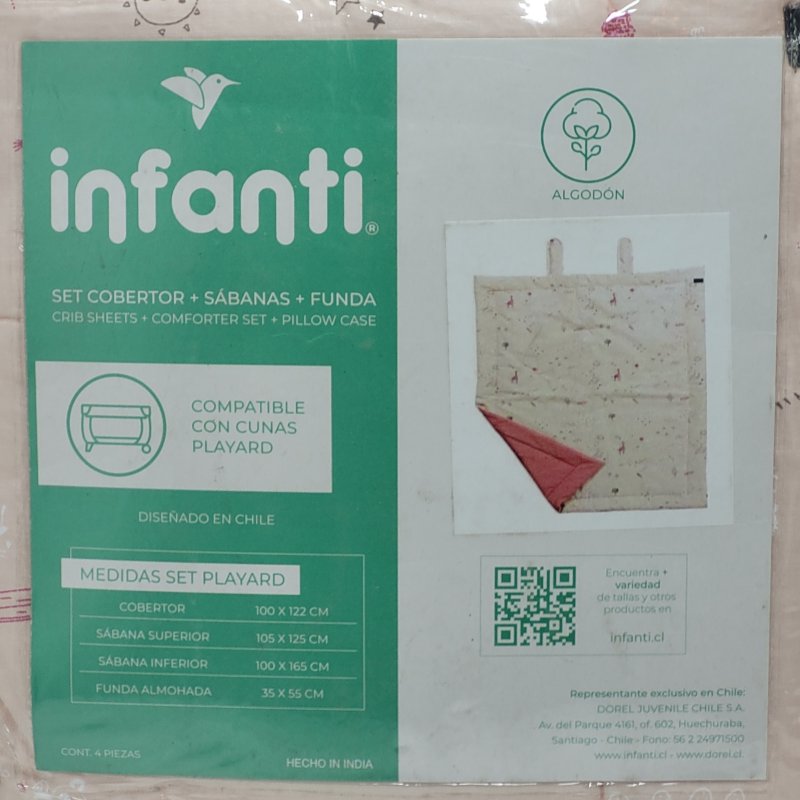 Set De Cuna Infanti Playard Rosado Xxx