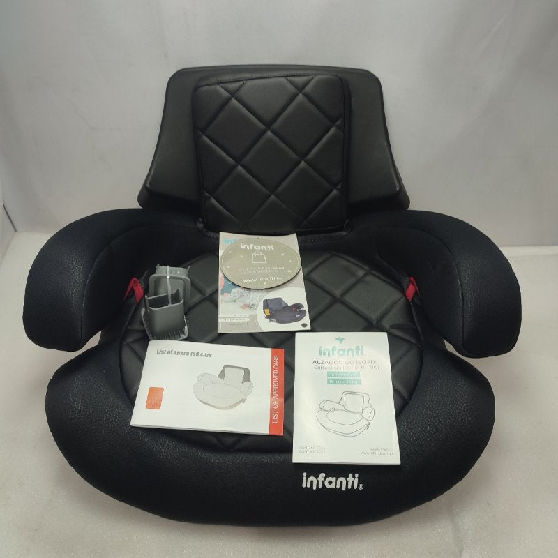 Silla De Auto Alzador Infanti Bh316i Go Isofix Negro 15 A 36 Kg / 3 A 12 Años