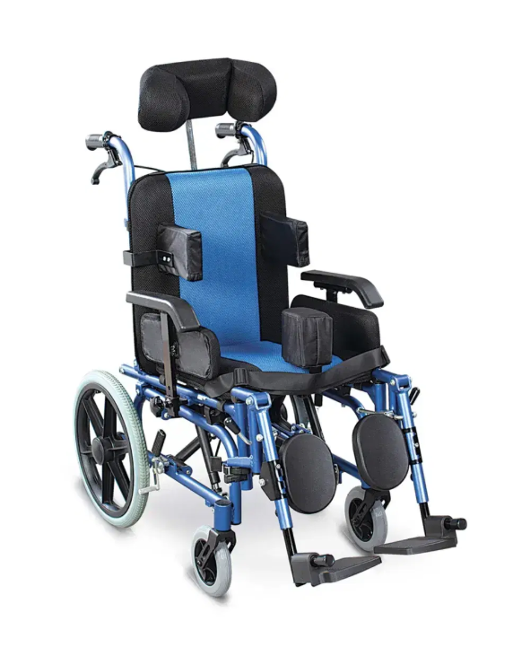 Silla de Ruedas Neurológica Medicaltec Adultos Aluminio Azul