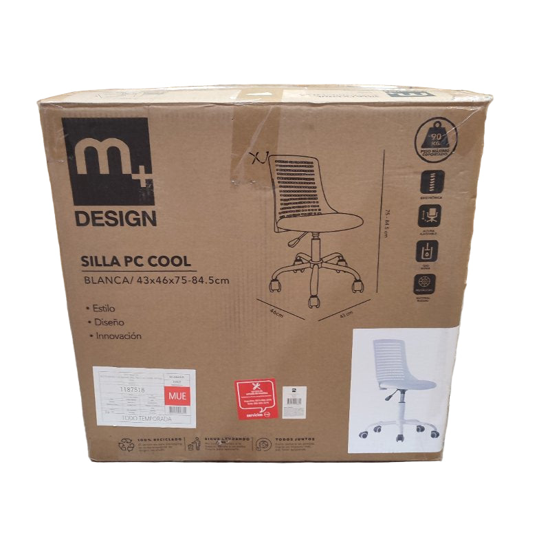 Silla De Escritorio M+Design Cool Blanca