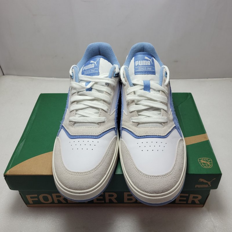 Zapatilla De Hombre Puma Doublecourt Prm White Celeste 44
