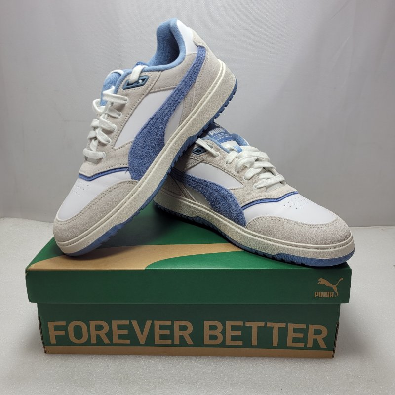 Zapatilla De Hombre Puma Doublecourt Prm White Celeste 44