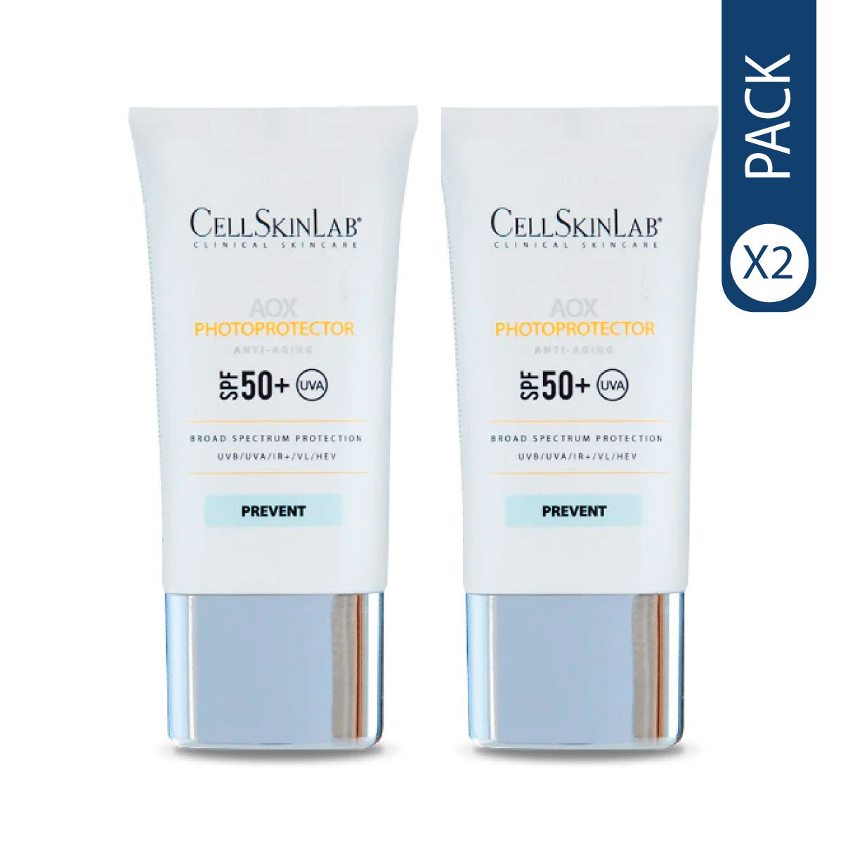 Pack 2 aox photoprotector spf cellSkinLab 40ml [Openbox]