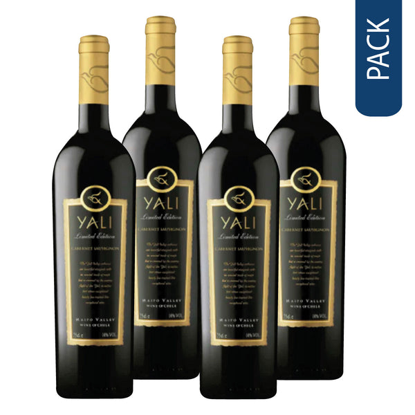 Pack 4 Vinos yali edición limitada cabernet sauvignon 2019