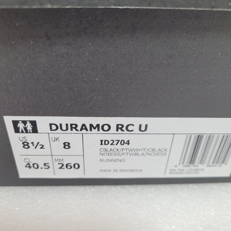 Zapatillas Deportivas Adidas Duramo Rc U Negro Us 8  1/2 Masculino