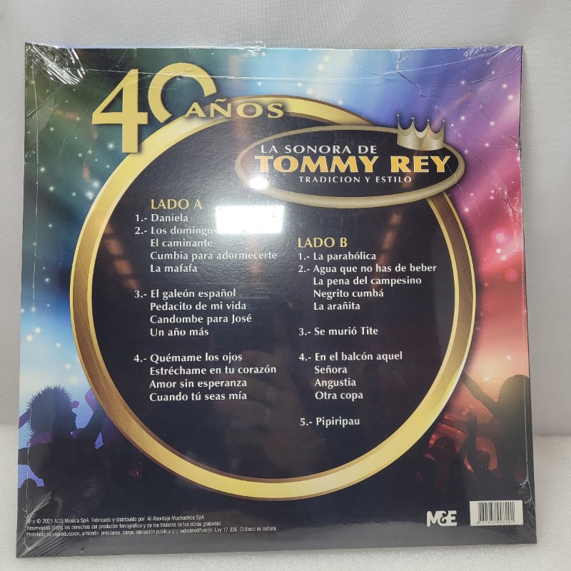Vinilo La Sonora De Tomy Rey 40 Años
