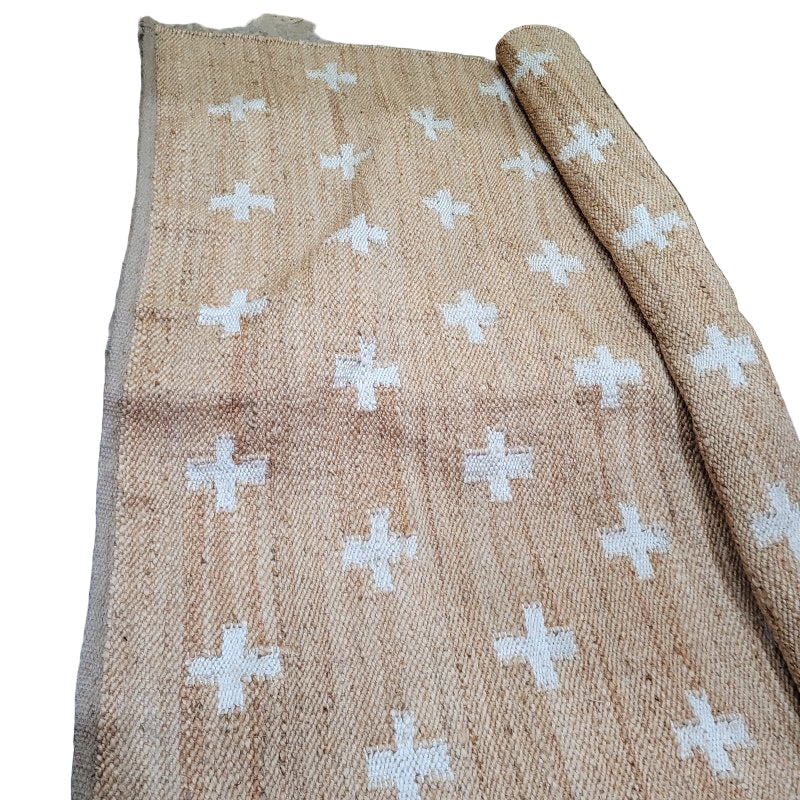 Alfombra Form Design Cruces Natural Con Blanco Yute Yute 200x300cm