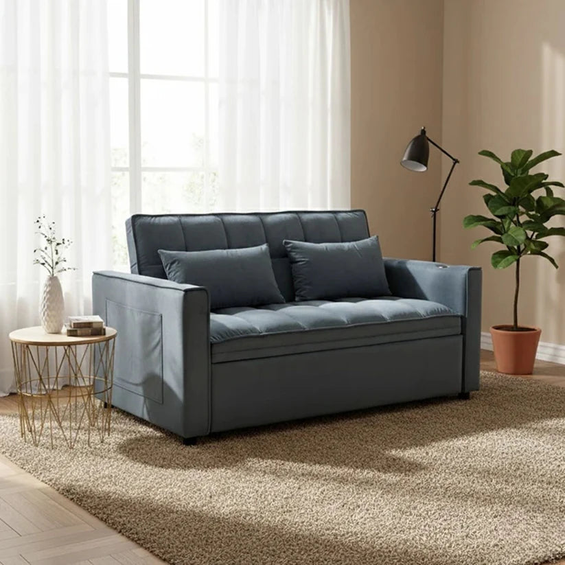 Sofá Cama Reclinable Daniels KMP1GR Gris